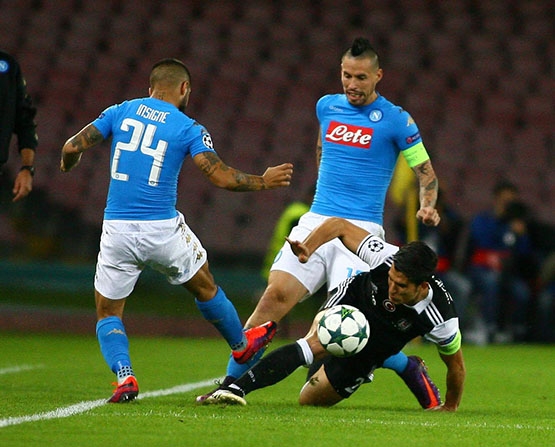 Napoli-Beşiktaş maçından kareler - Görsel 21