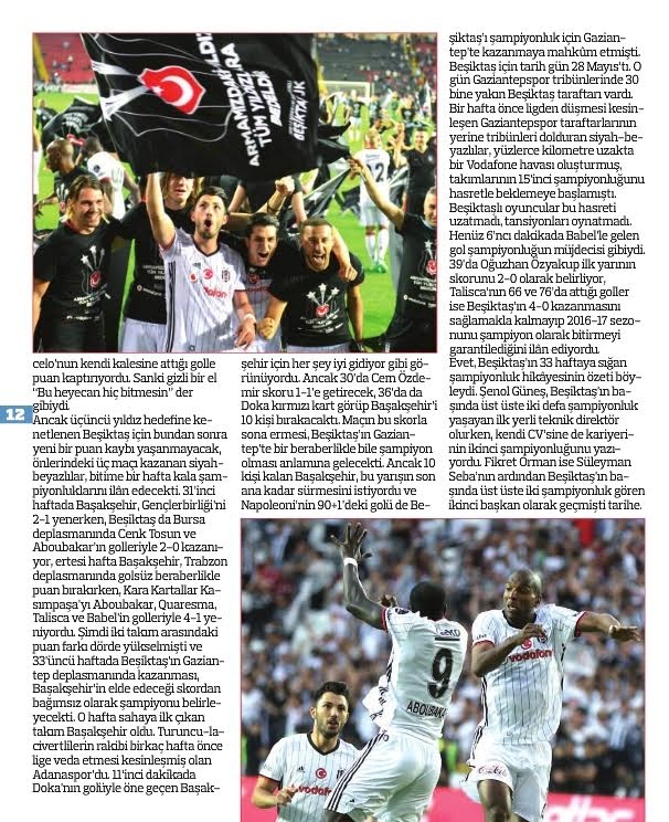 Futbol Federasyonu'nun dergisi Tam Saha'da şampiyonluk öyküsü - Görsel 5