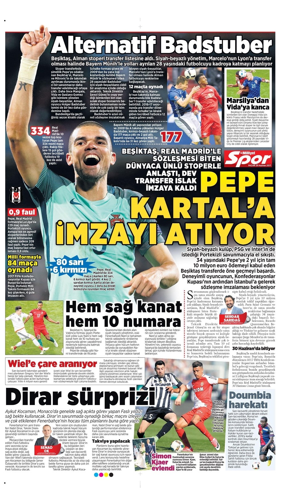 25 Haziran 2017 | Gazetelerin Beşiktaş Manşetleri - Görsel 5