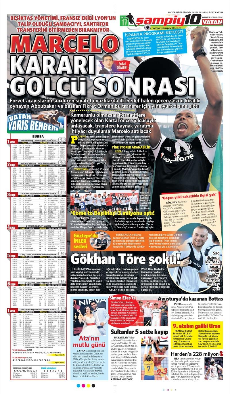 10 Temmuz 2017 | İşte Gazetelerin Beşiktaş Manşetleri - Görsel 12