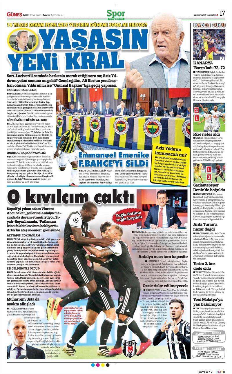 22 Ekim 2016 | Gazetelerin Beşiktaş manşetleri - Görsel 10