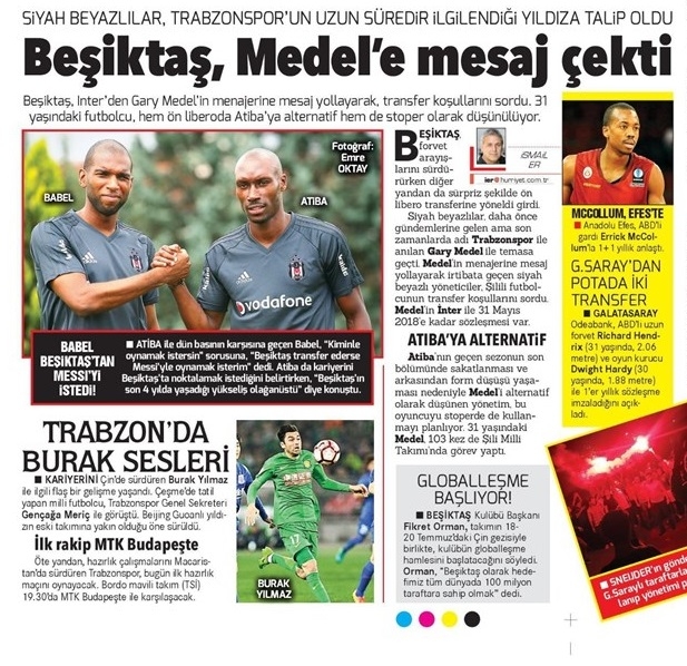 15 Temmuz 2017 | İşte gazetelerin Beşiktaş manşetleri - Görsel 2