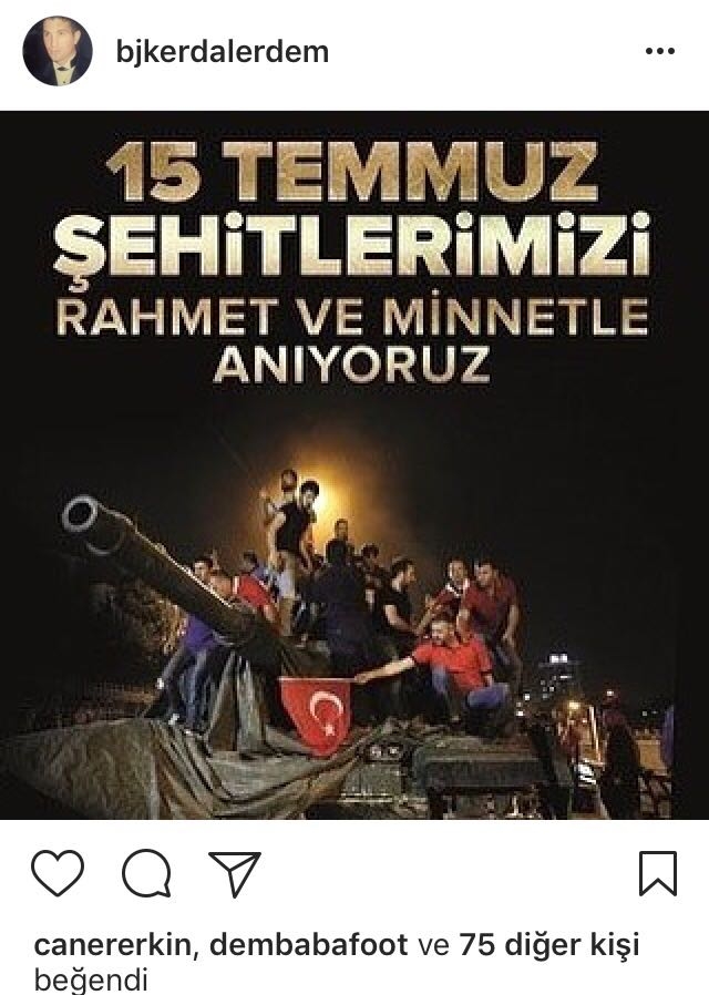 Beşiktaş ailesi, 15 Temmuz'u unutmadı! İşte o paylaşımlar... - Görsel 8
