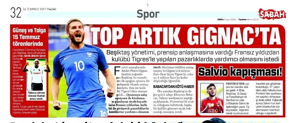 16 Temmuz 2017 | İşte gazetelerin Beşiktaş manşetleri - Görsel 4