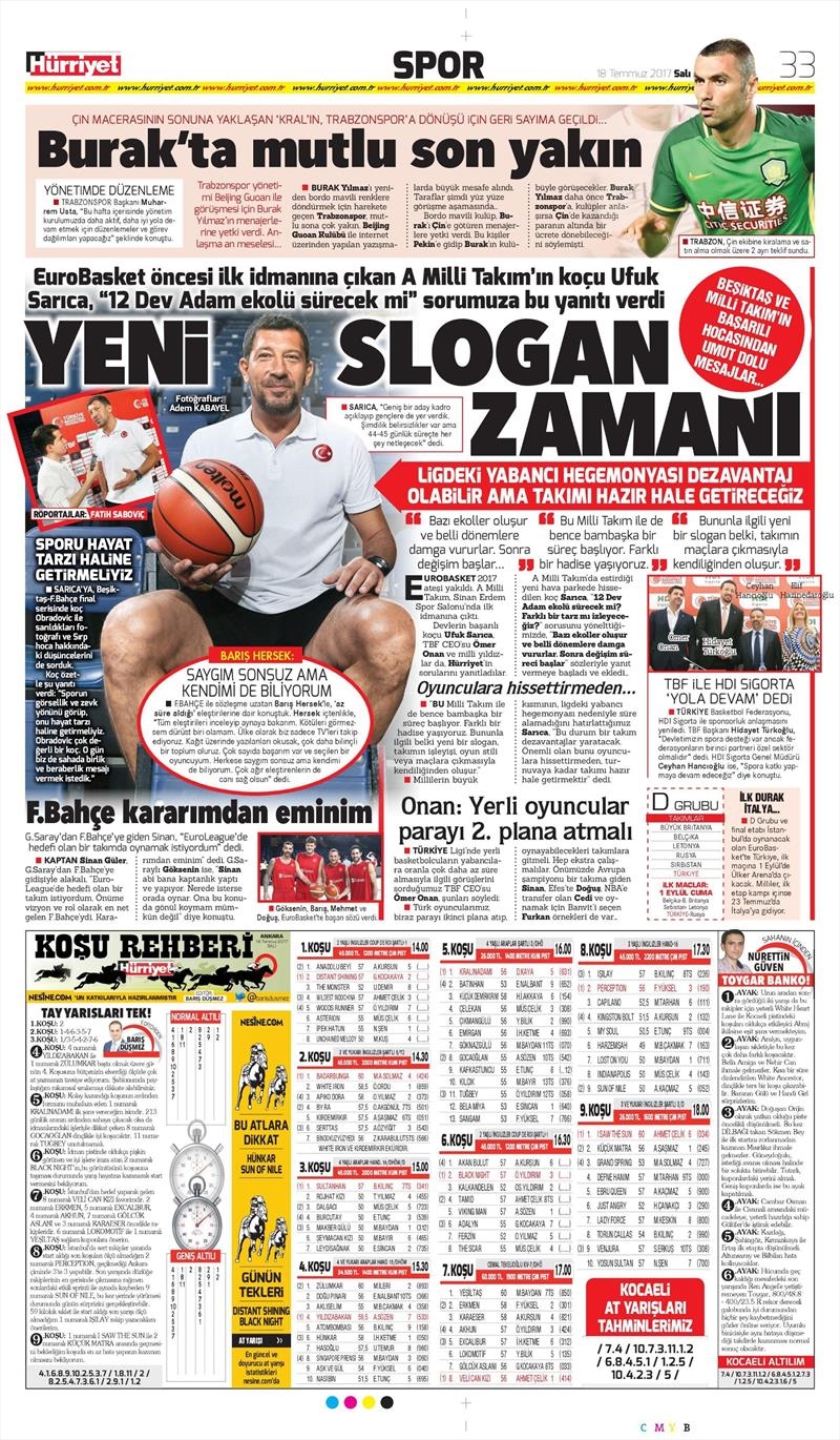 18 Temmuz 2017 | Gazetelerin Beşiktaş Manşetleri - Görsel 11