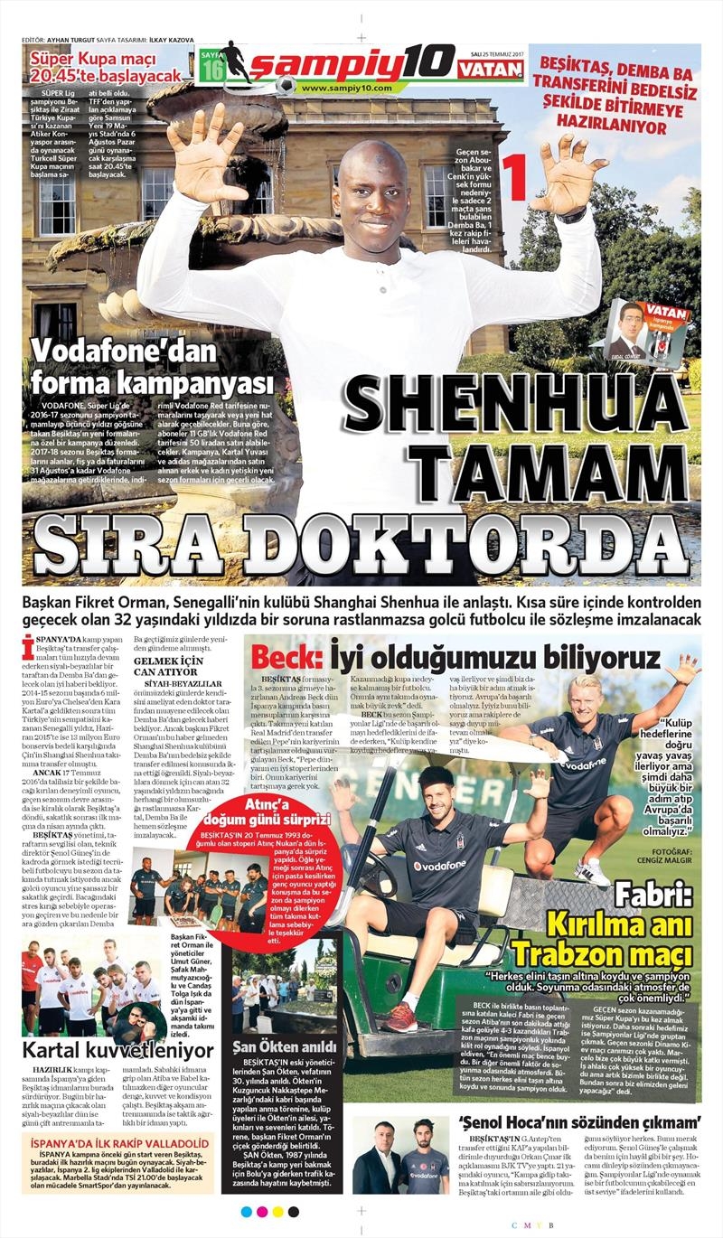 25 Temmuz 2017 | İşte gazetelerin Beşiktaş manşetleri - Görsel 6