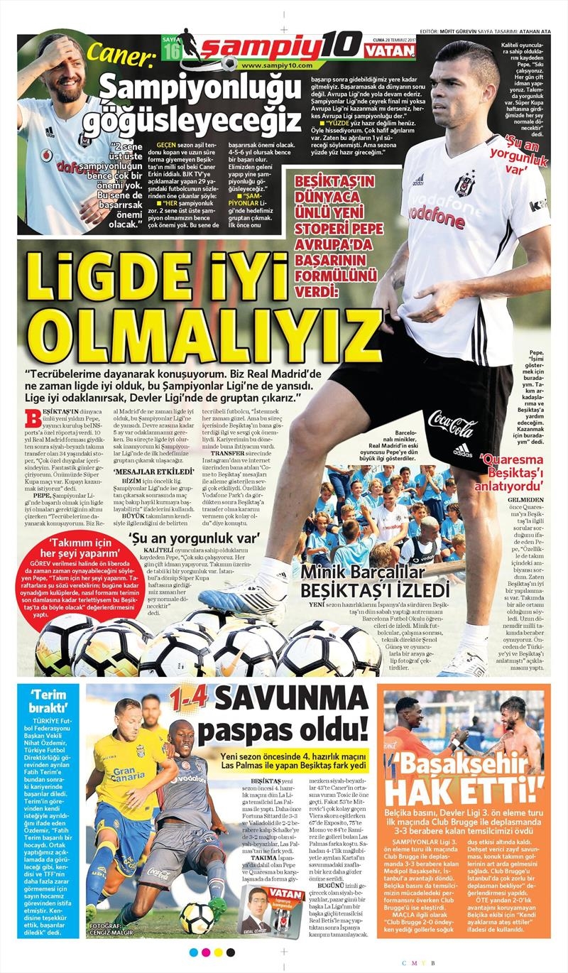 28 Temmuz 2017 | İşte gazetelerin Beşiktaş manşetleri - Görsel 8