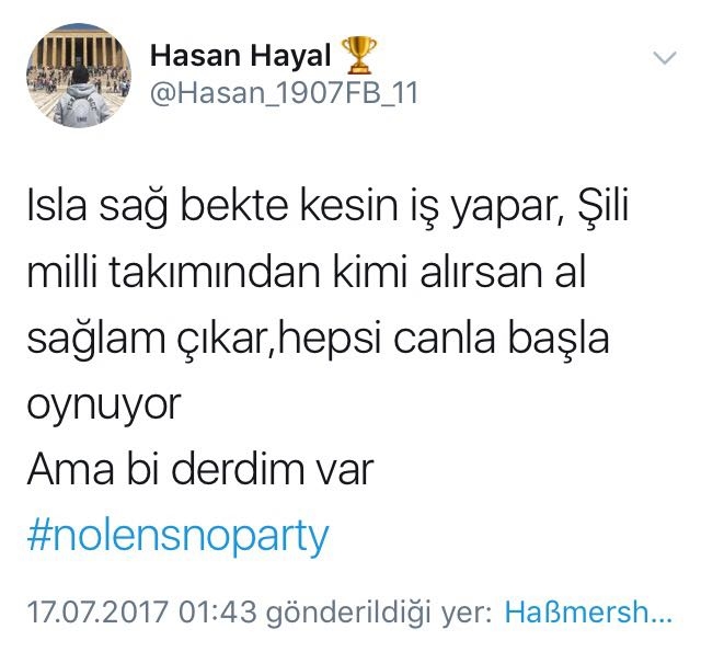Fenerbahçe taraftarının Lens'in takımda kalması için attığı 18 tweet - Görsel 3