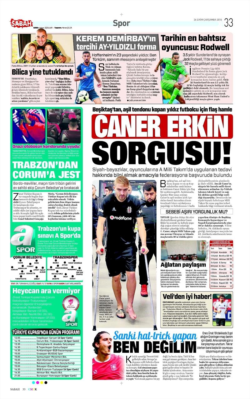26 Ekim 2016 | Gazetelerin Beşiktaş manşetleri - Görsel 5