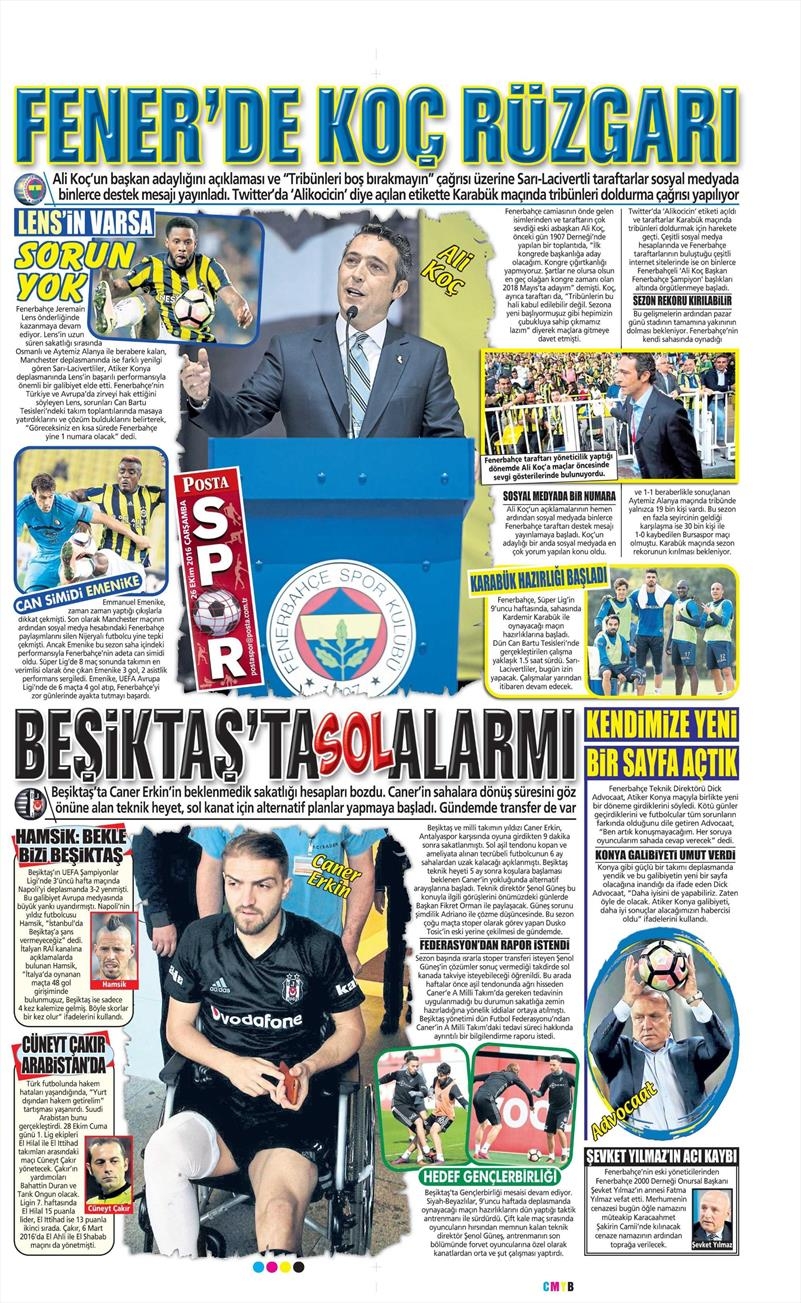26 Ekim 2016 | Gazetelerin Beşiktaş manşetleri - Görsel 6