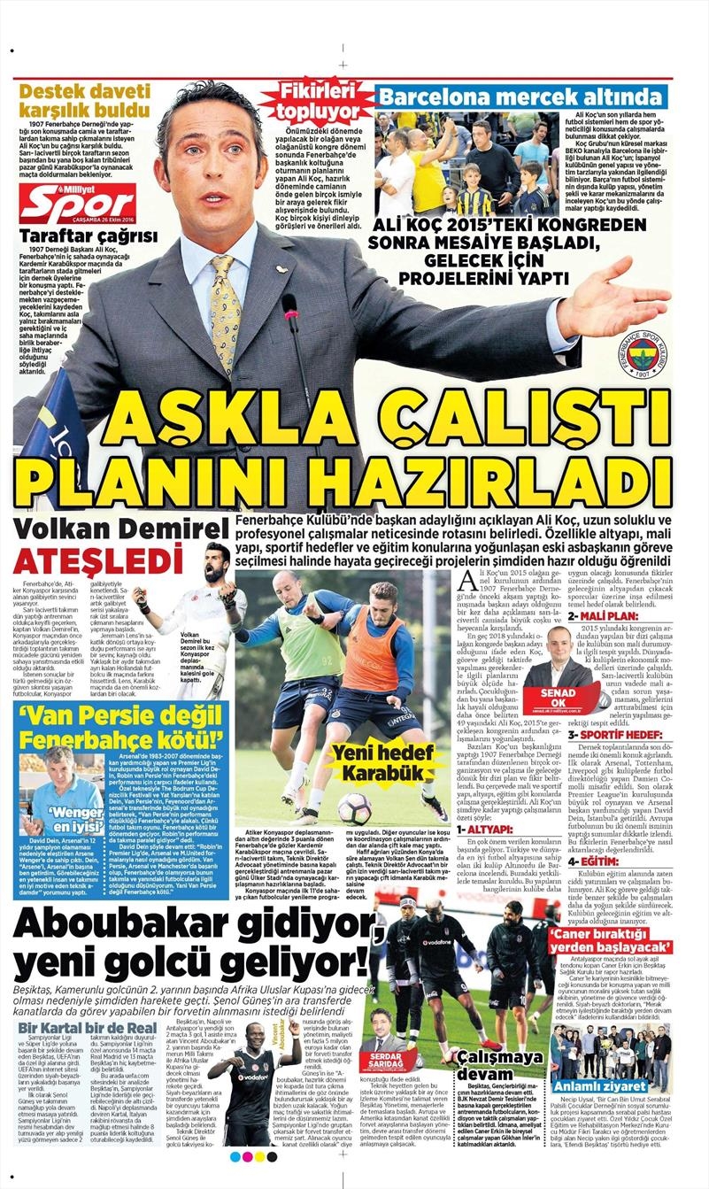 26 Ekim 2016 | Gazetelerin Beşiktaş manşetleri - Görsel 7