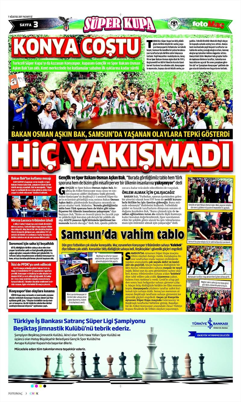 7 Ağustos 2017 | İşte Gazetelerin Beşiktaş manşetleri - Görsel 13