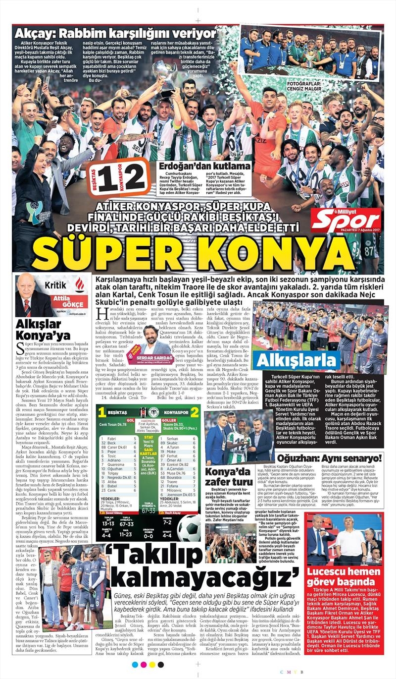7 Ağustos 2017 | İşte Gazetelerin Beşiktaş manşetleri - Görsel 7