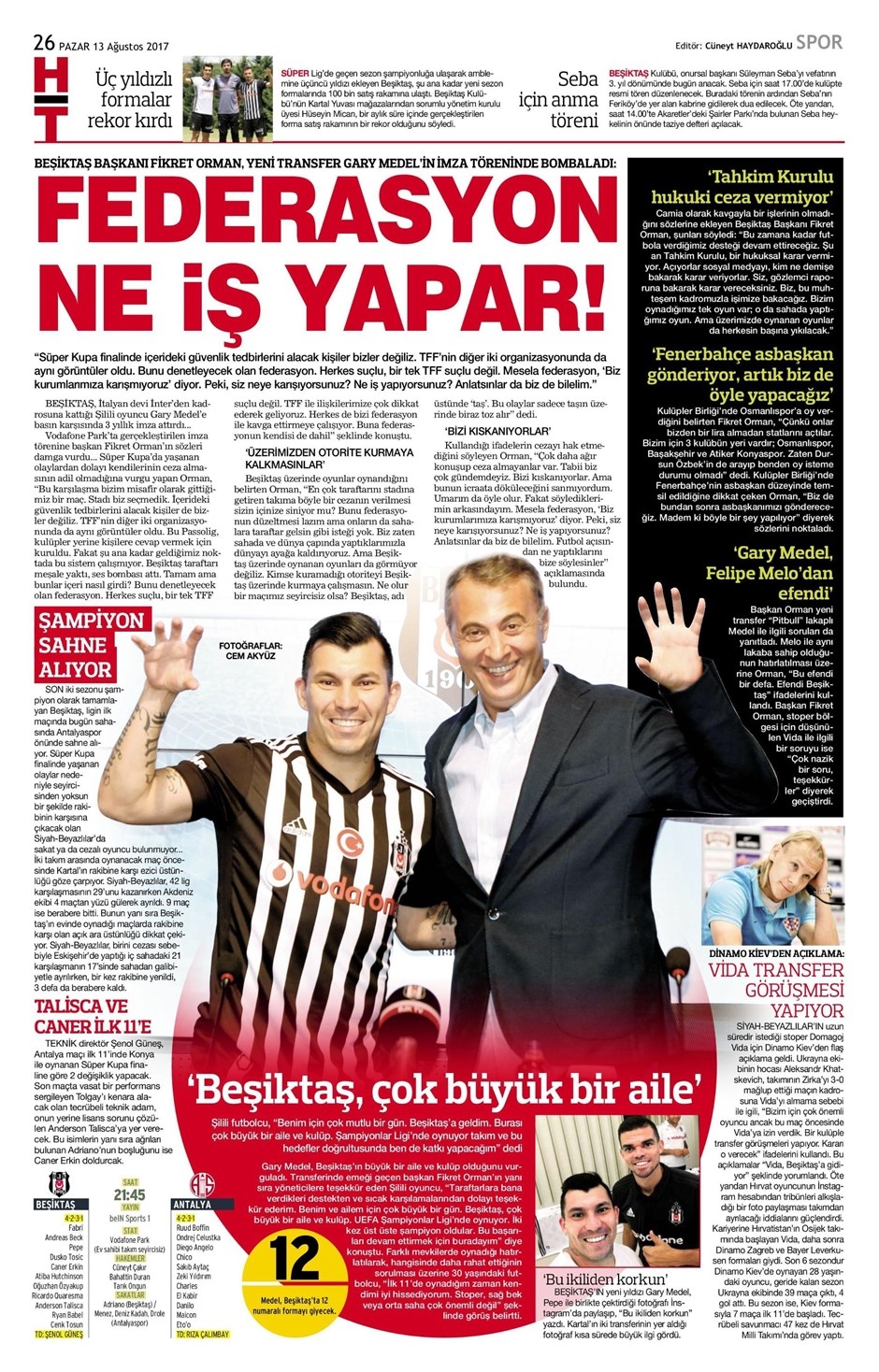 13 Ağustos 2017 | İşte gazetelerin Beşiktaş manşetleri - Görsel 5
